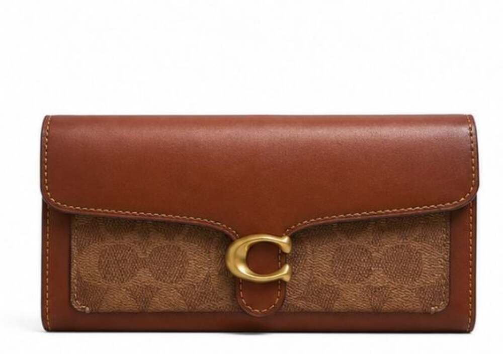 Coach Tabby Long Wallet In Colorblock Signature Canvas